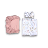 3pc-Mini Nest (solid blush sheet)