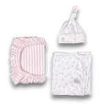 3pc-Mini Nest w/Topknot Hat