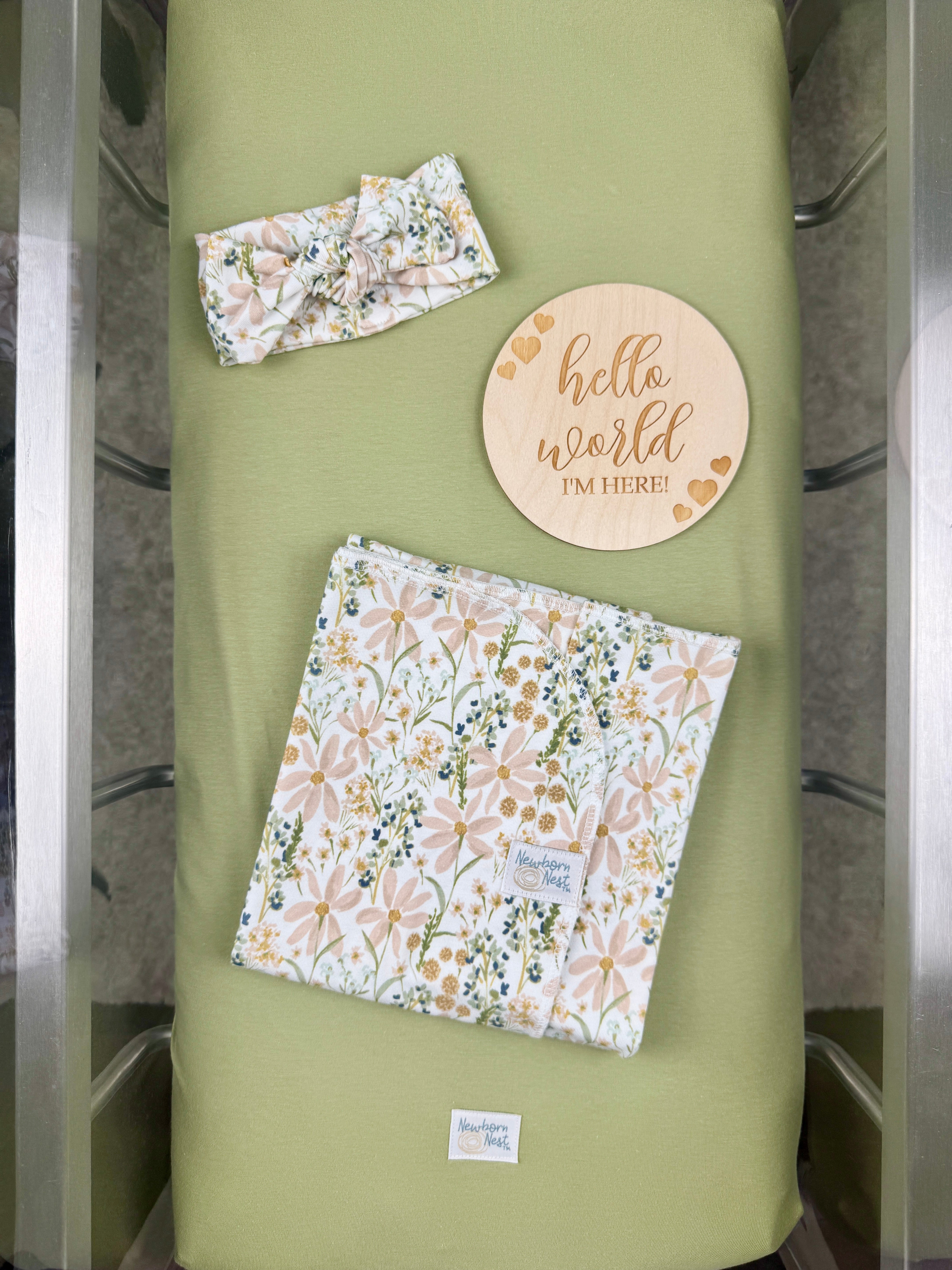 Daisy Meadow - Limited Edition Organic 3pc Newborn Nest