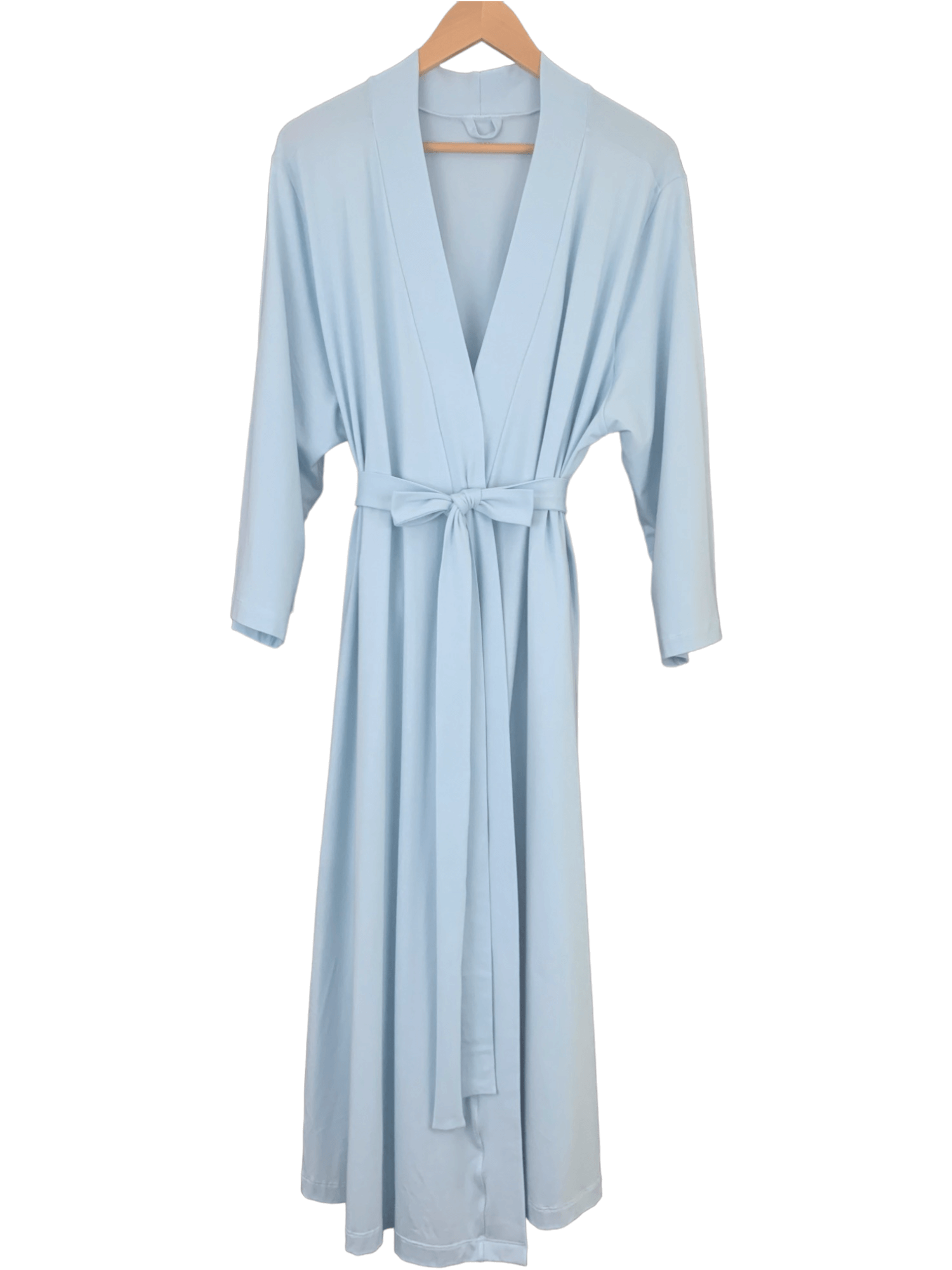 Solid light blue mommy robe