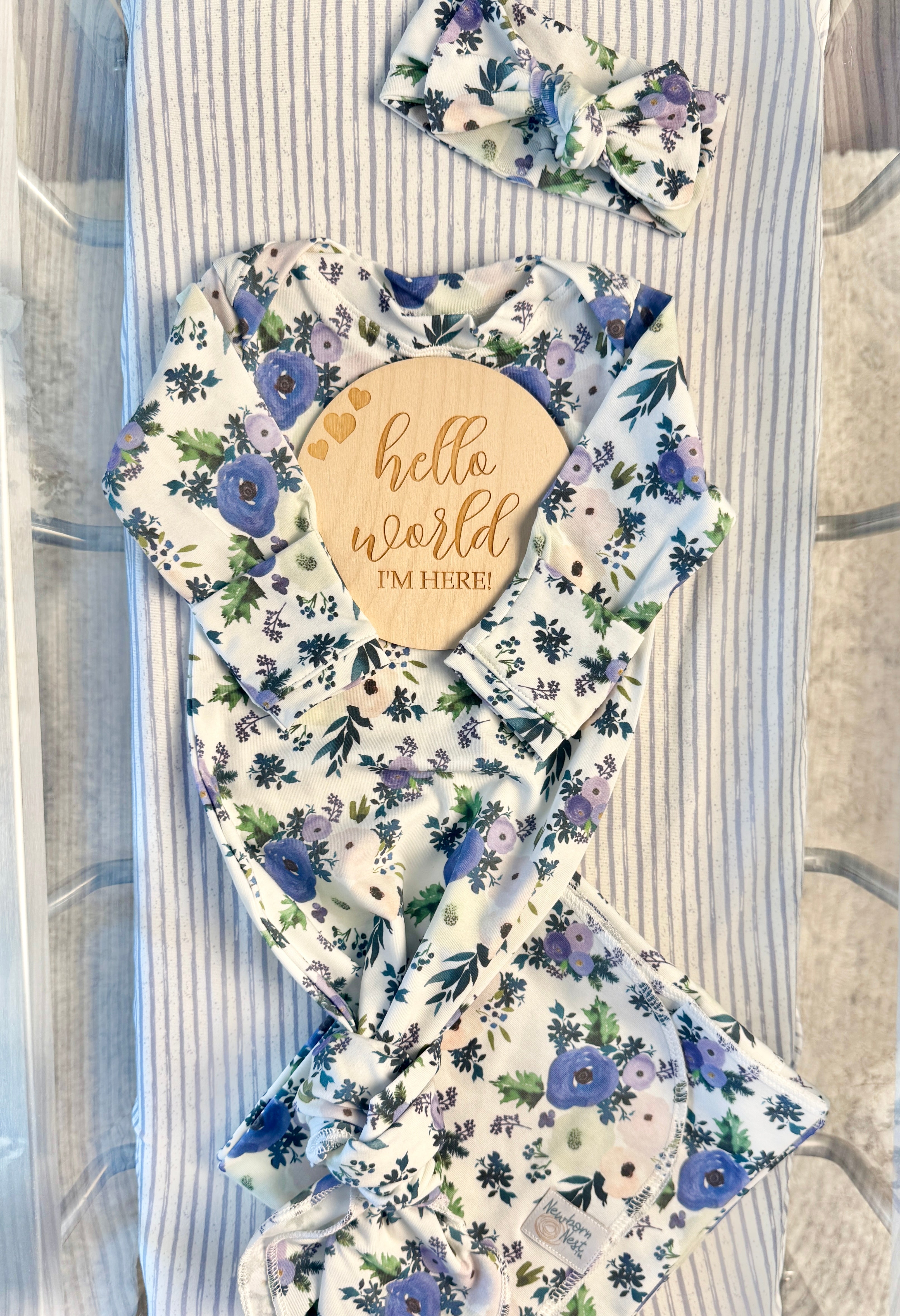 Lilac Bouquet - Limited Edition Organic Newborn Nest