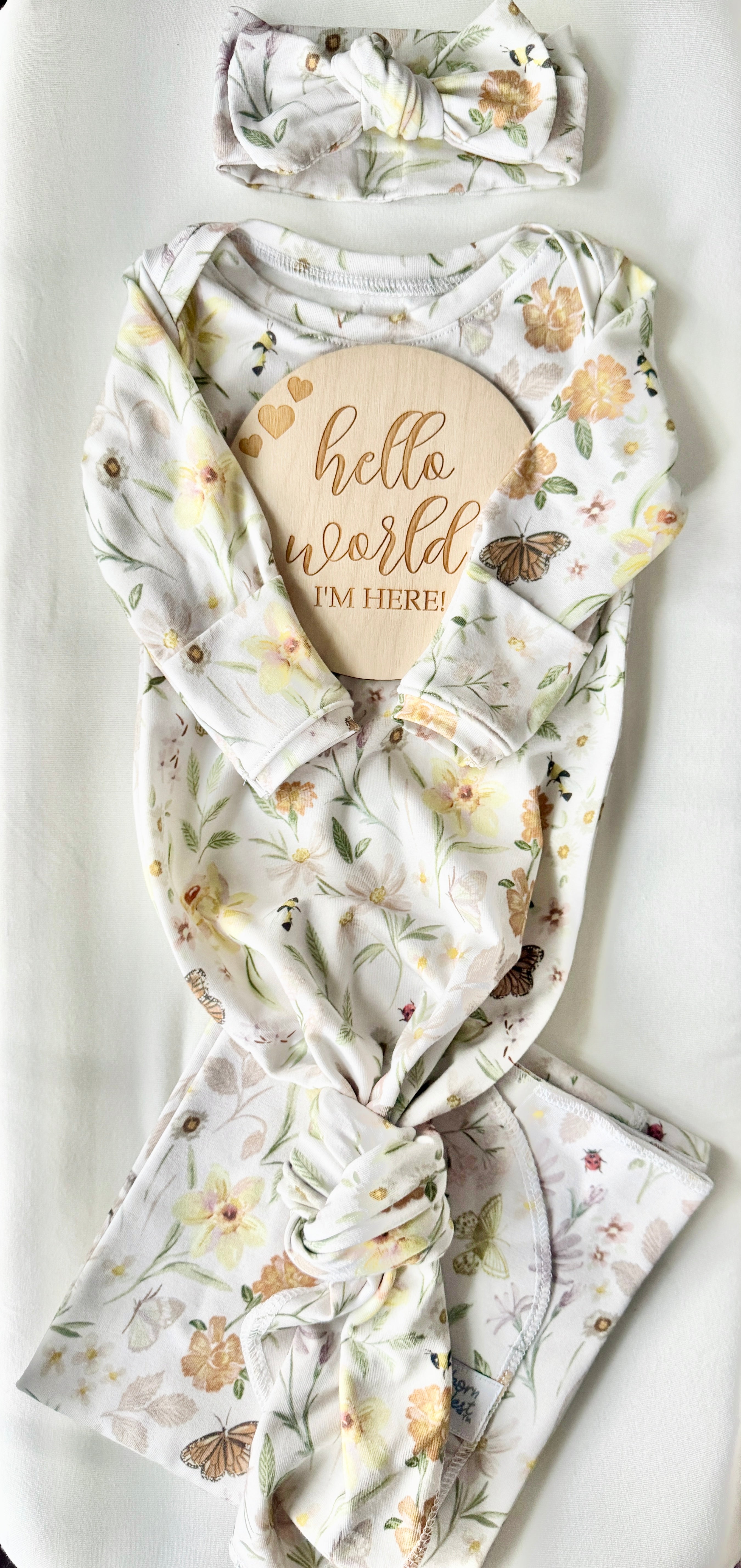 Meadow Garden - Limited Edition Organic Newborn Nest