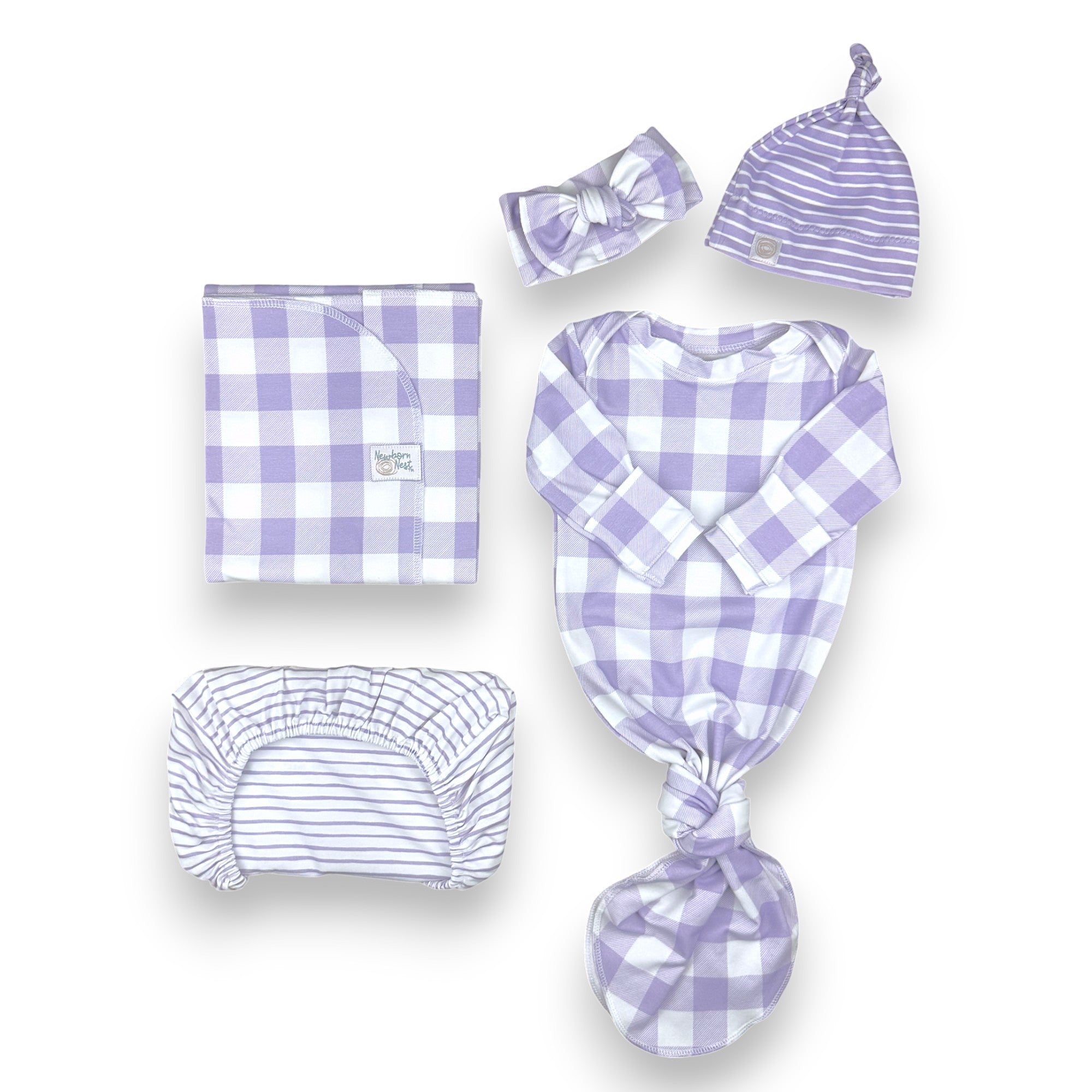 Sunday Picnic, Lavender - Limited Edition Organic Newborn Nest